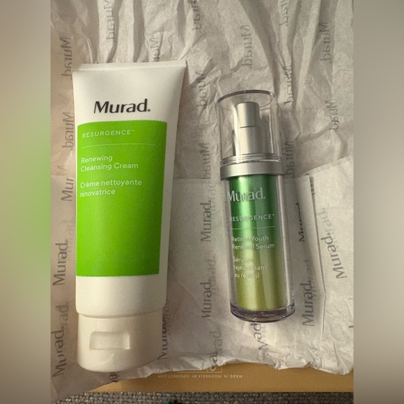 BNIB Murad Resurgence Overnight Renewal Set – Full-Size Serum & Jumbo Cleanser - Picture 6 of 16